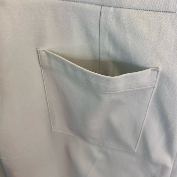 🤍”SPANX” NWT Women's 1X Petite Crisp White Flat Front Capris w/ Back Pockets - Picture 6 of 14